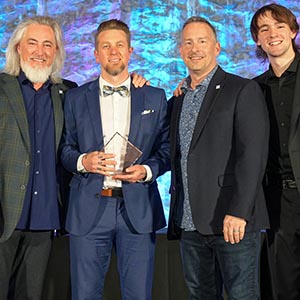 Award winners at a past convention awards show