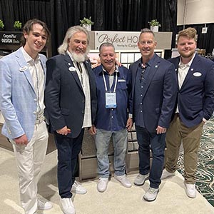 Members visiting the Perfect Home booth in the exhibit hall