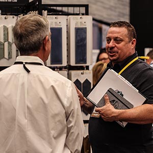 Members at the Perfect Home display in the exhibit hall
